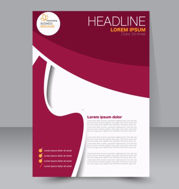 Soyut el ilanı tasarım arka planı. Broşür şablonu. 