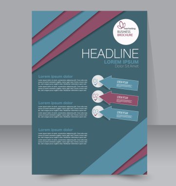 Soyut el ilanı tasarım arka planı. Broşür şablonu. 