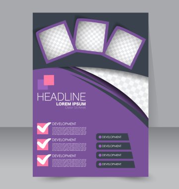 Soyut el ilanı tasarım arka planı. Broşür şablonu. 