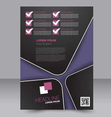 Soyut el ilanı tasarım arka planı. Broşür şablonu. 