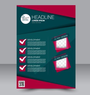 Soyut el ilanı tasarım arka planı. Broşür şablonu. 