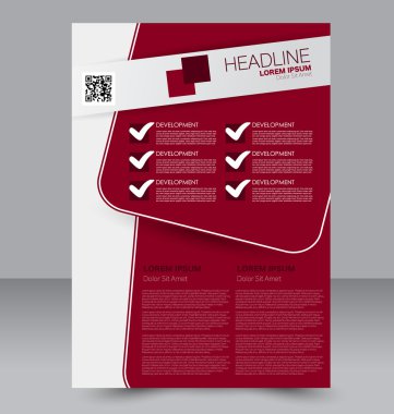 Soyut el ilanı tasarım arka planı. Broşür şablonu. 