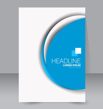 Soyut el ilanı tasarım arka planı. Broşür şablonu. 