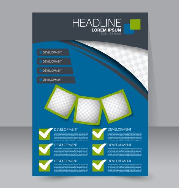 Soyut el ilanı tasarım arka planı. Broşür şablonu. 