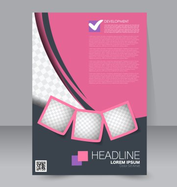 Soyut el ilanı tasarım arka planı. Broşür şablonu. 