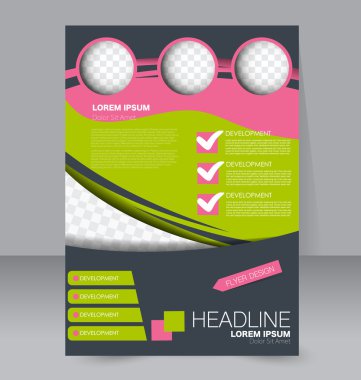 Soyut el ilanı tasarım arka planı. Broşür şablonu. 