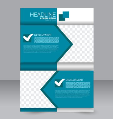 Soyut el ilanı tasarım arka planı. Broşür şablonu. 