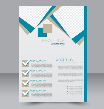 Soyut el ilanı tasarım arka planı. Broşür şablonu. 