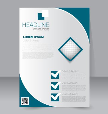 Soyut el ilanı tasarım arka planı. Broşür şablonu. 