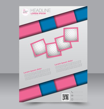 Soyut el ilanı tasarım arka planı. Broşür şablonu. 