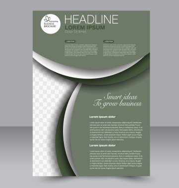 Soyut el ilanı tasarım arka planı. Broşür şablonu. 