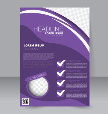 Soyut el ilanı tasarım arka planı. Broşür şablonu. 