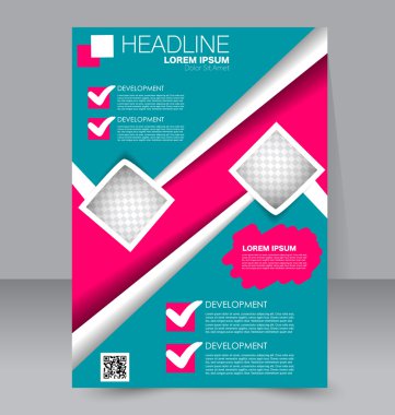 Soyut el ilanı tasarım arka planı. Broşür şablonu. 