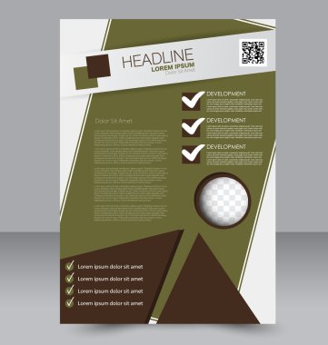 Soyut el ilanı tasarım arka planı. Broşür şablonu. 