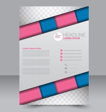 Soyut el ilanı tasarım arka planı. Broşür şablonu. 