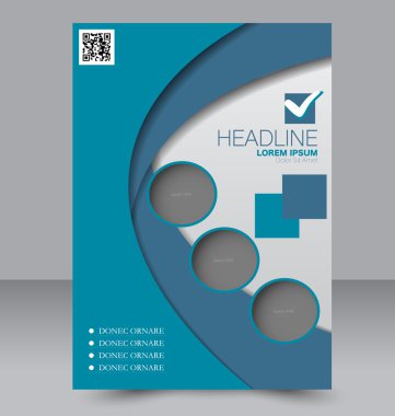 Soyut el ilanı tasarım arka planı. Broşür şablonu. 