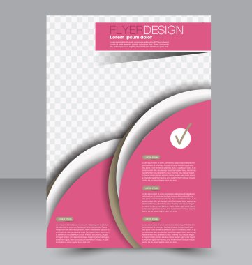 Soyut el ilanı tasarım arka planı. Broşür şablonu. 