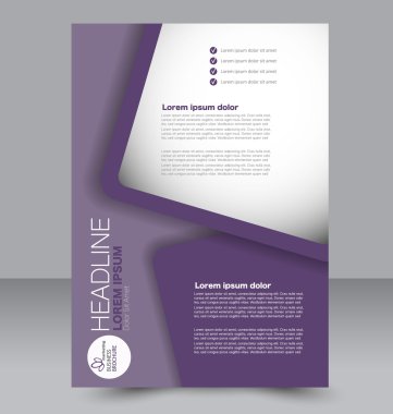 Soyut el ilanı tasarım arka planı. Broşür şablonu. 