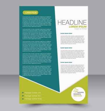 Soyut el ilanı tasarım arka planı. Broşür şablonu. 