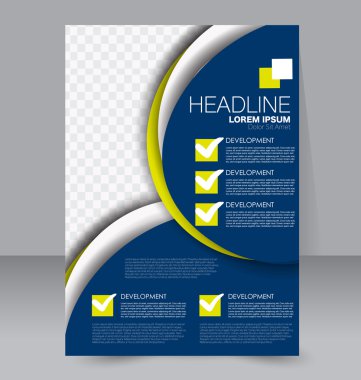 Soyut el ilanı tasarım arka planı. Broşür şablonu. 