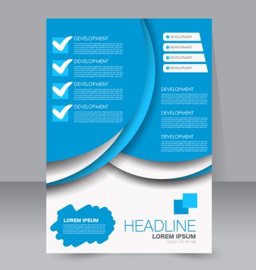 Soyut el ilanı tasarım arka planı. Broşür şablonu. 