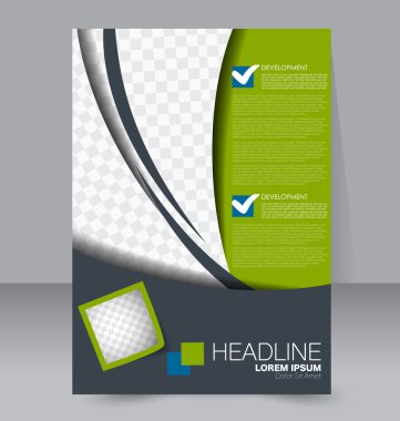 Soyut el ilanı tasarım arka planı. Broşür şablonu. 