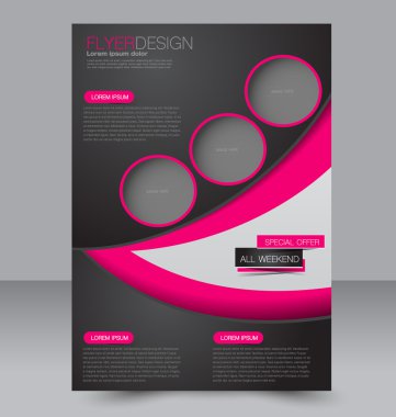 Soyut el ilanı tasarım arka planı. Broşür şablonu. 