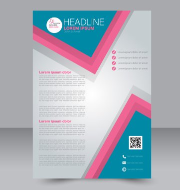 Soyut el ilanı tasarım arka planı. Broşür şablonu. 