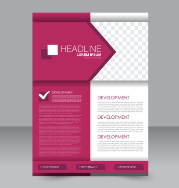 Soyut el ilanı tasarım arka planı. Broşür şablonu. 