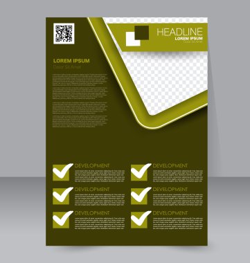 Soyut el ilanı tasarım arka planı. Broşür şablonu. 