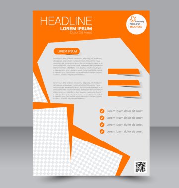 Soyut el ilanı tasarım arka planı. Broşür şablonu. 