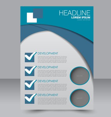 Soyut el ilanı tasarım arka planı. Broşür şablonu. 