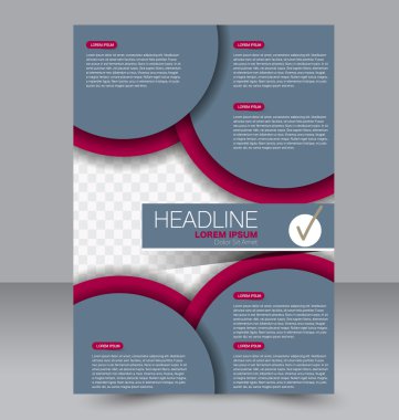 Soyut el ilanı tasarım arka planı. Broşür şablonu. 