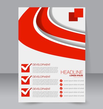 Soyut el ilanı tasarım arka planı. Broşür şablonu. 