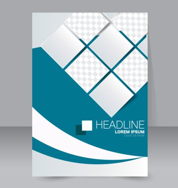 Soyut el ilanı tasarım arka planı. Broşür şablonu. 