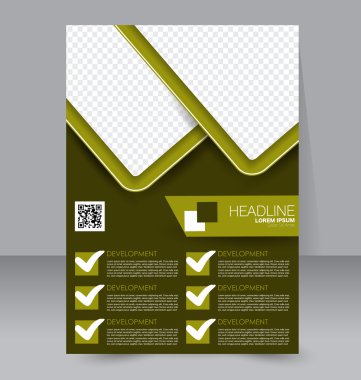 Soyut el ilanı tasarım arka planı. Broşür şablonu. 