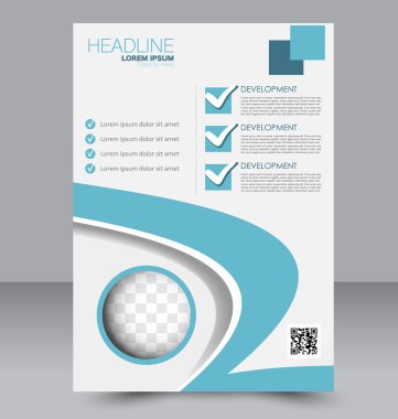 Soyut el ilanı tasarım arka planı. Broşür şablonu. 