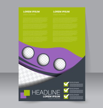 Soyut el ilanı tasarım arka planı. Broşür şablonu. 