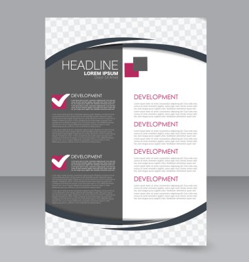 Soyut el ilanı tasarım arka planı. Broşür şablonu. 