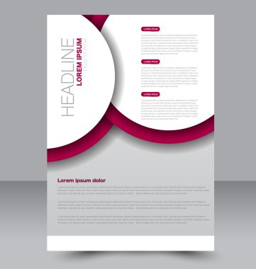 Soyut el ilanı tasarım arka planı. Broşür şablonu. 