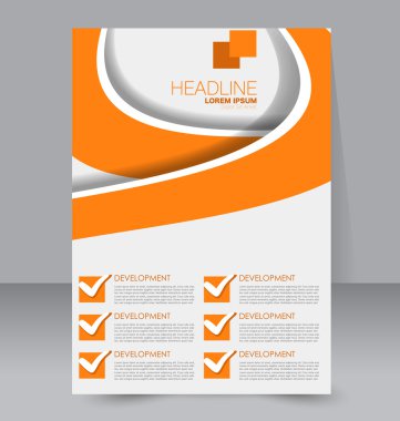 Soyut el ilanı tasarım arka planı. Broşür şablonu. 