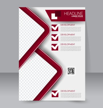 Soyut el ilanı tasarım arka planı. Broşür şablonu. 