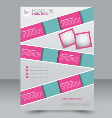 Soyut el ilanı tasarım arka planı. Broşür şablonu. 