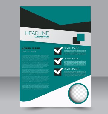 Soyut el ilanı tasarım arka planı. Broşür şablonu. 