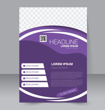 Soyut el ilanı tasarım arka planı. Broşür şablonu. 