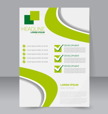 Soyut el ilanı tasarım arka planı. Broşür şablonu. 