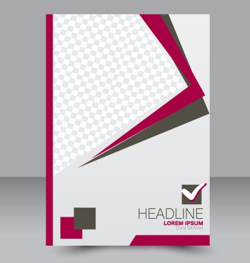 Soyut el ilanı tasarım arka planı. Broşür şablonu. 