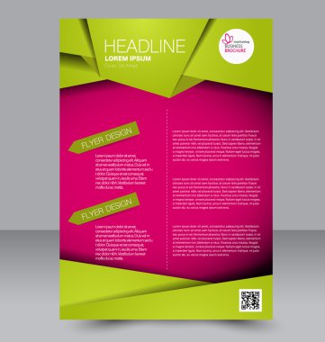 Soyut el ilanı tasarım arka planı. Broşür şablonu. 