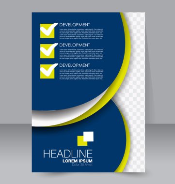 Soyut el ilanı tasarım arka planı. Broşür şablonu. 