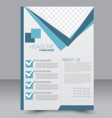 Soyut el ilanı tasarım arka planı. Broşür şablonu. 